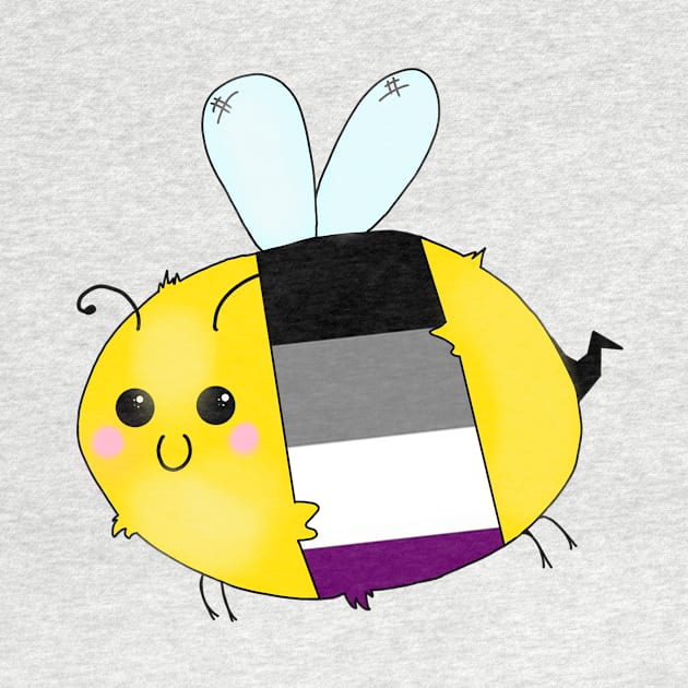 Pride Bees - Asexual by Rendi_the_Graye